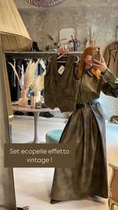 Set ecopelle stile vintage